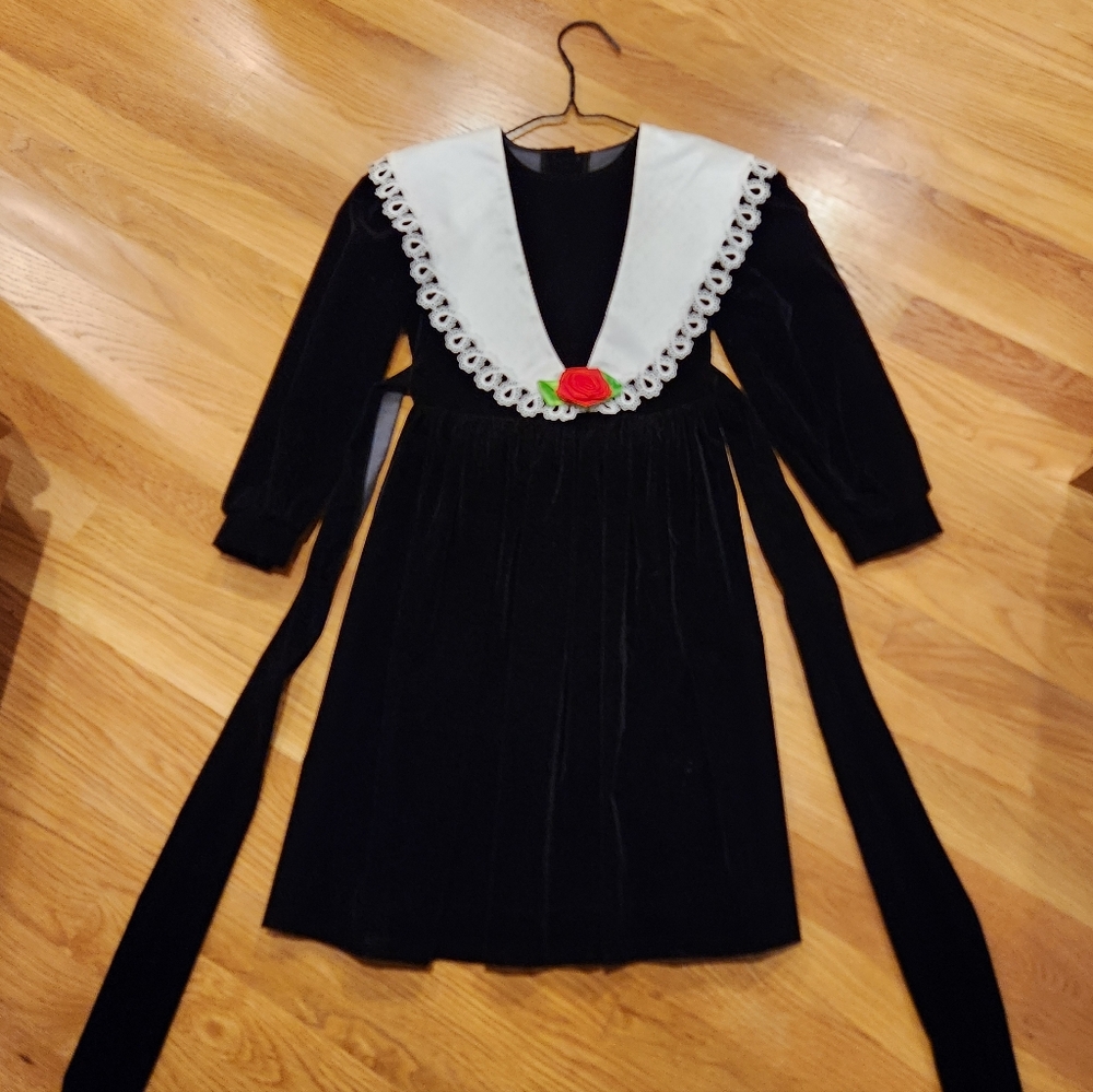 Black Velvet GIRLS Size 8 DRESS - JO LENE BRAND